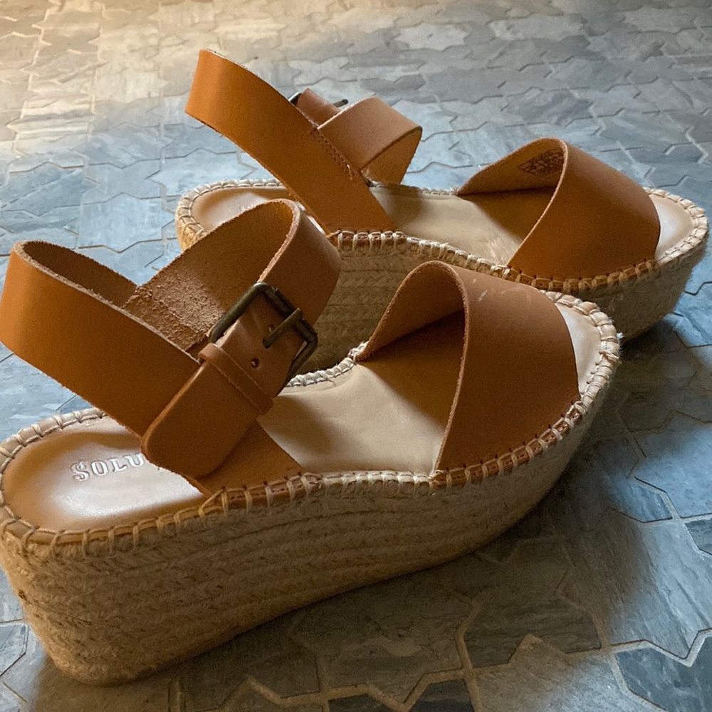 Soludos Platform Sandals Size 7